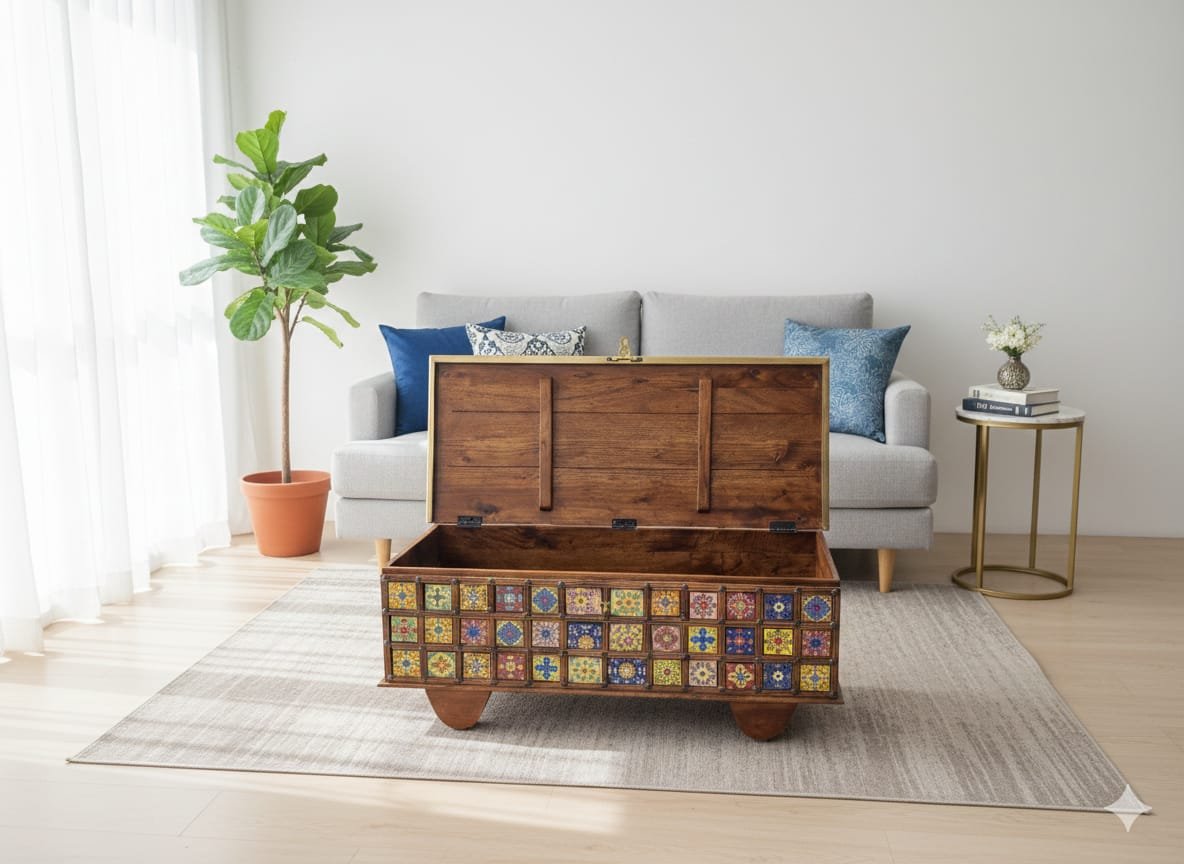 Exquisite Handcrafted Sandhook Storage Chest - Image 5