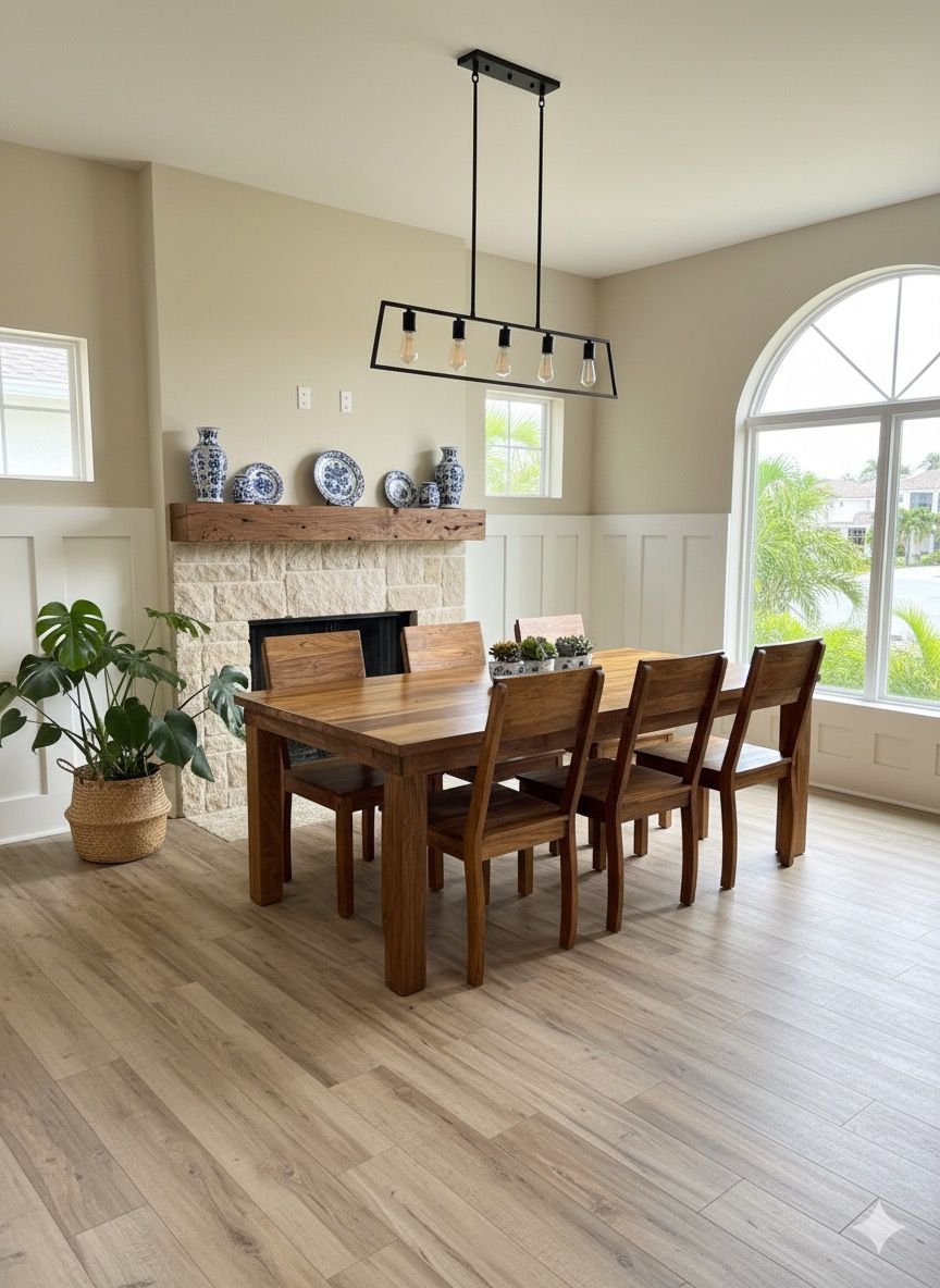 Exotic Sheesham Wood 6-Seater Dining Set - Image 4