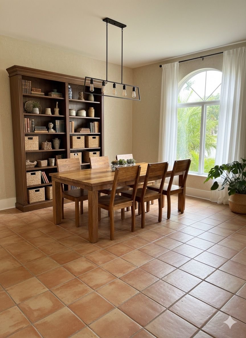 Solid Acacia Live-Edge Dining Table & 6-Chair Artisan Set - Image 2