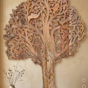 Handcrafted "Tree of Life" Solid Wood Wall Panel