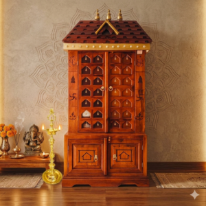 Exquisite Handcrafted Sheesham Wood Temple Unit
