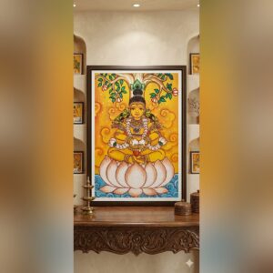 Handpainted Kerala Mural Lord Krishna Painting