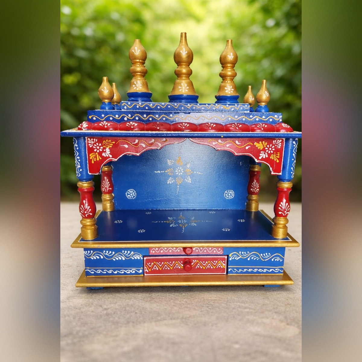 Hand-Painted Mandir for Home - Image 4