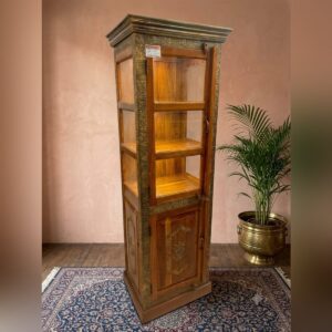 Vintage-Inspired Solid Wood Crockery Cabinet