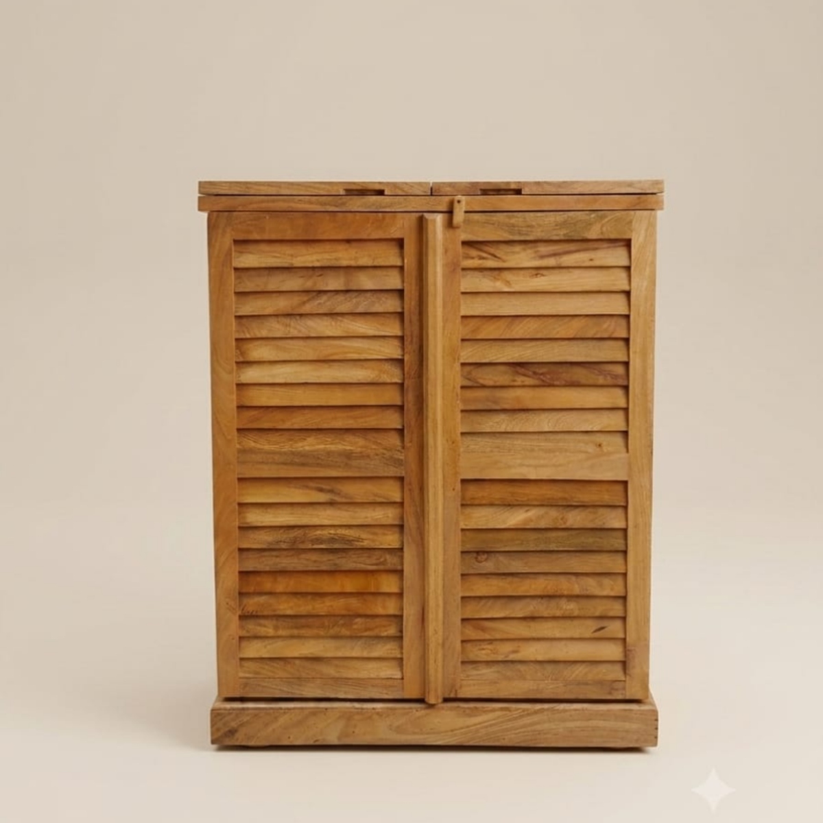 Premium Solid Wood Fold-Out Bar & Wine Cabinet - Image 3