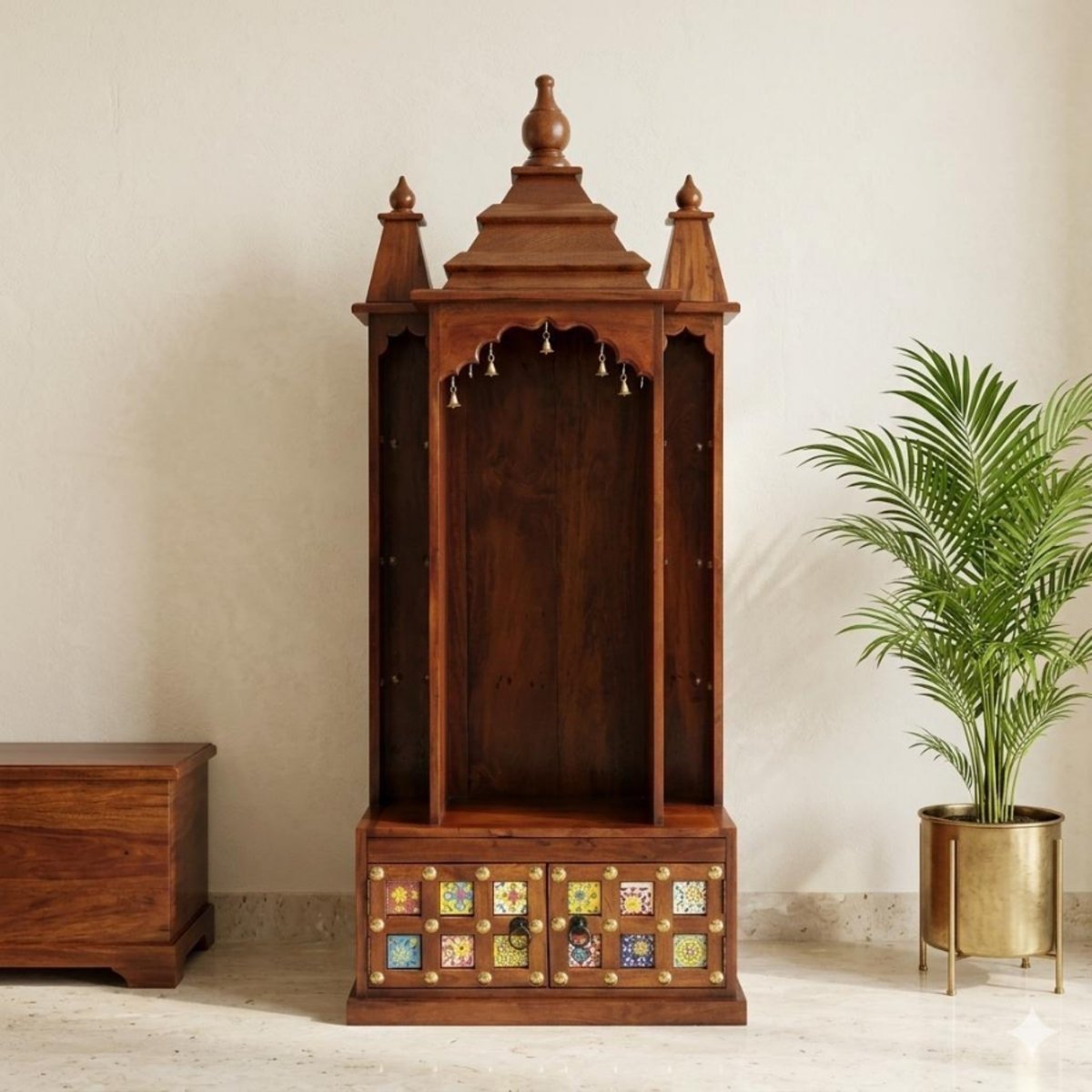 Traditional Solid Wood Home Temple
