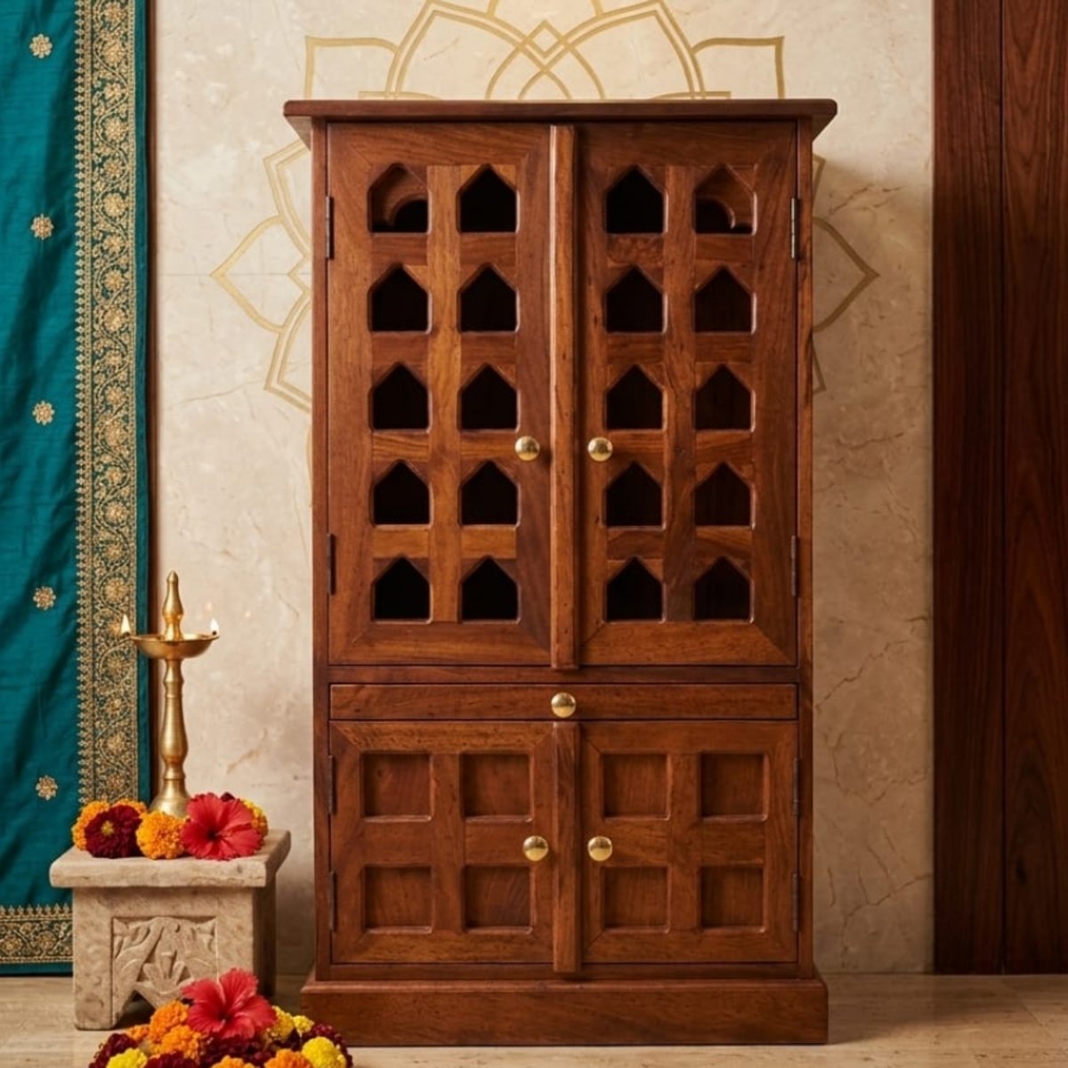 Premium Solid Wood Mandir - Image 3
