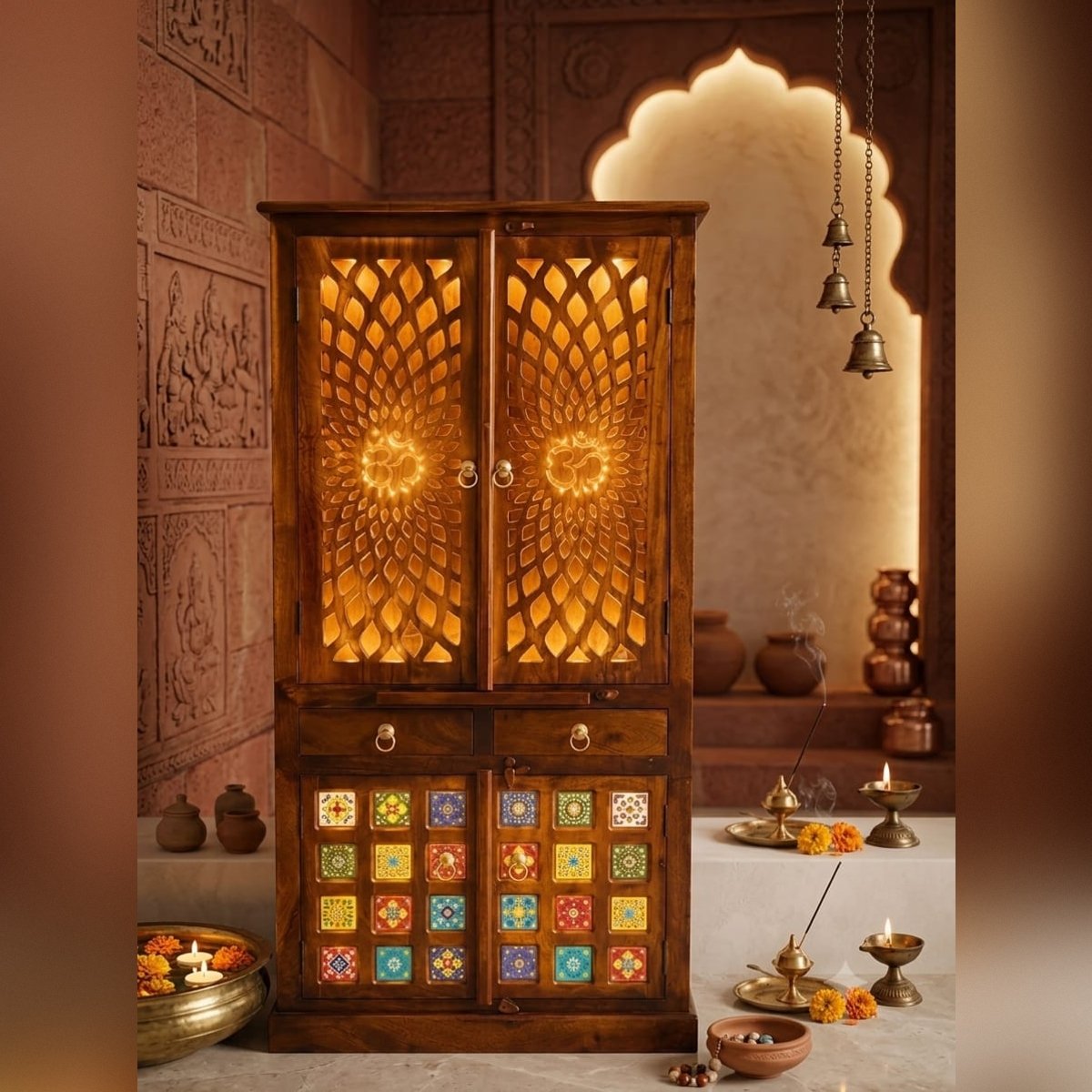 Premium Solid Wood Home Temple - Image 3