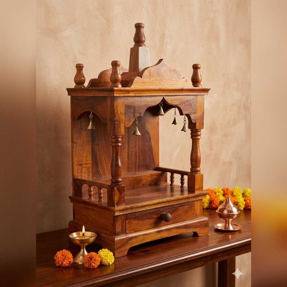 Premium Solid Wood Home Temple - Image 3