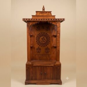 Handcrafted Solid Wood Pooja Mandir