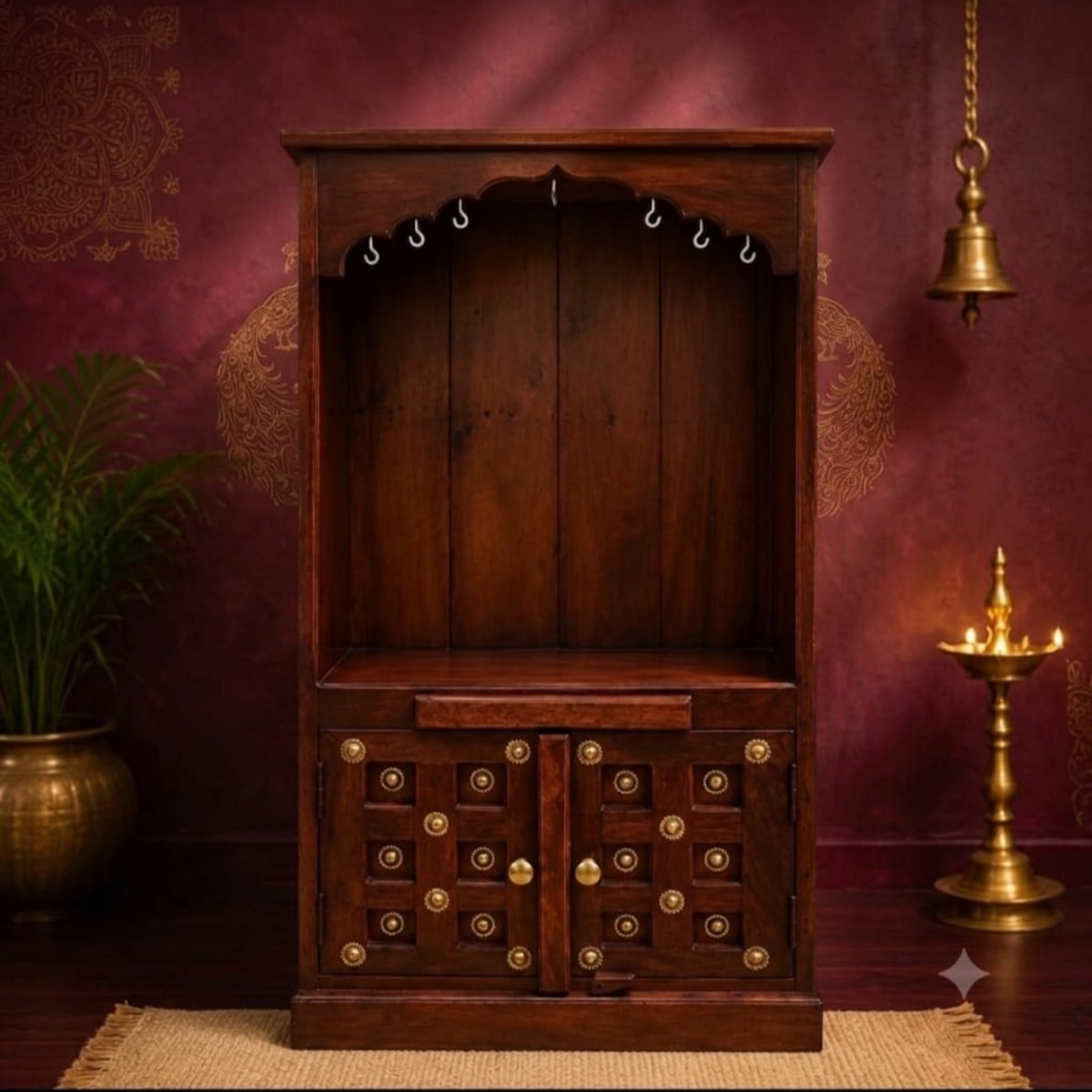 Elegant Solid Wood Home Temple - Image 3