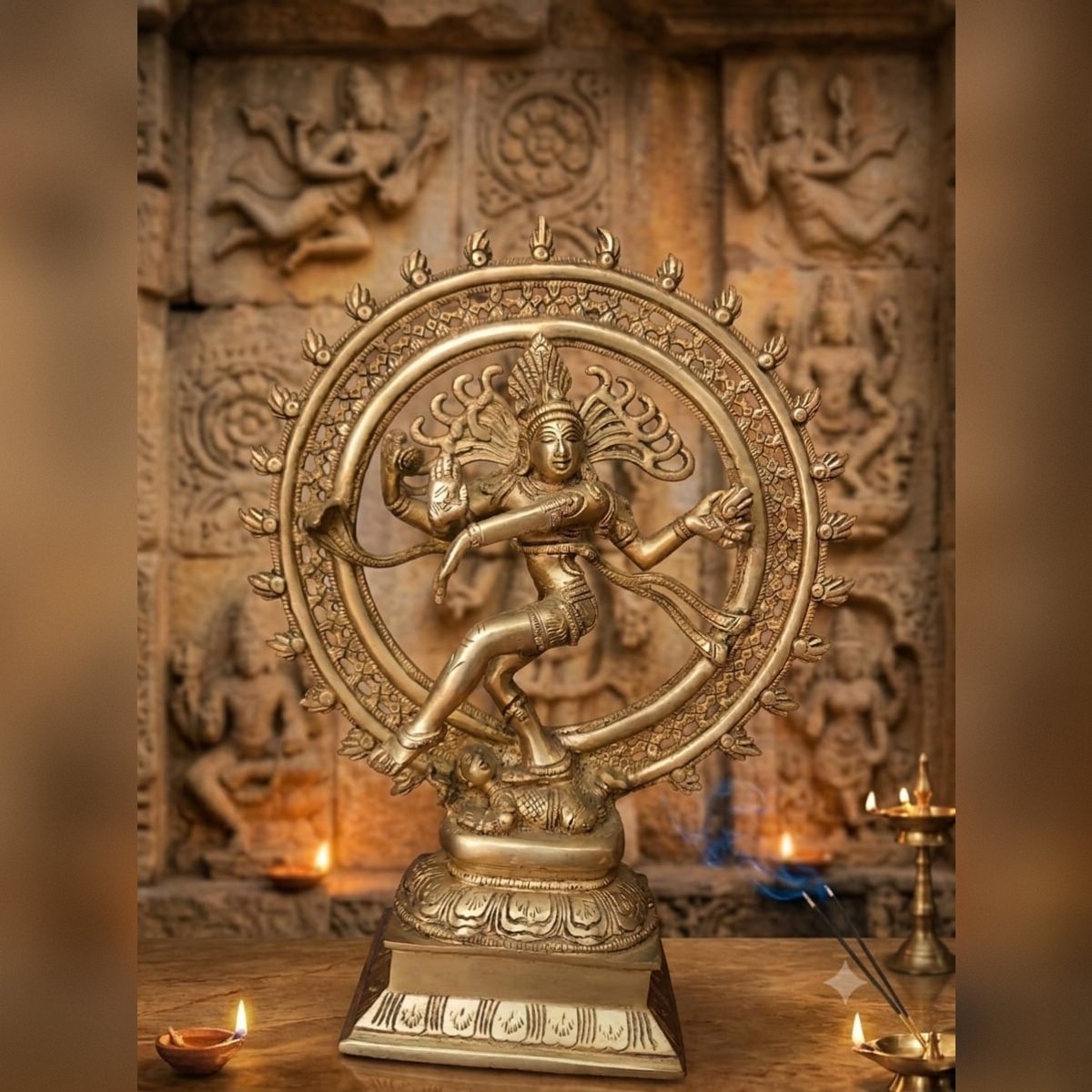 Brass Nataraja Statue - Image 3
