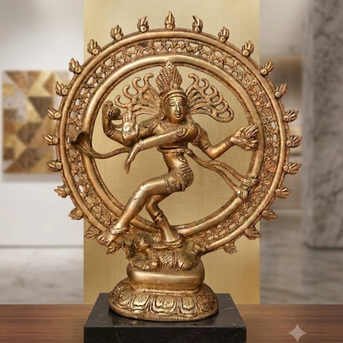 Brass Nataraja Statue small - Image 2