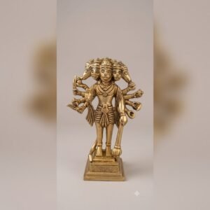 Panchamukhi Hanuman Brass Idol – 5-Faced